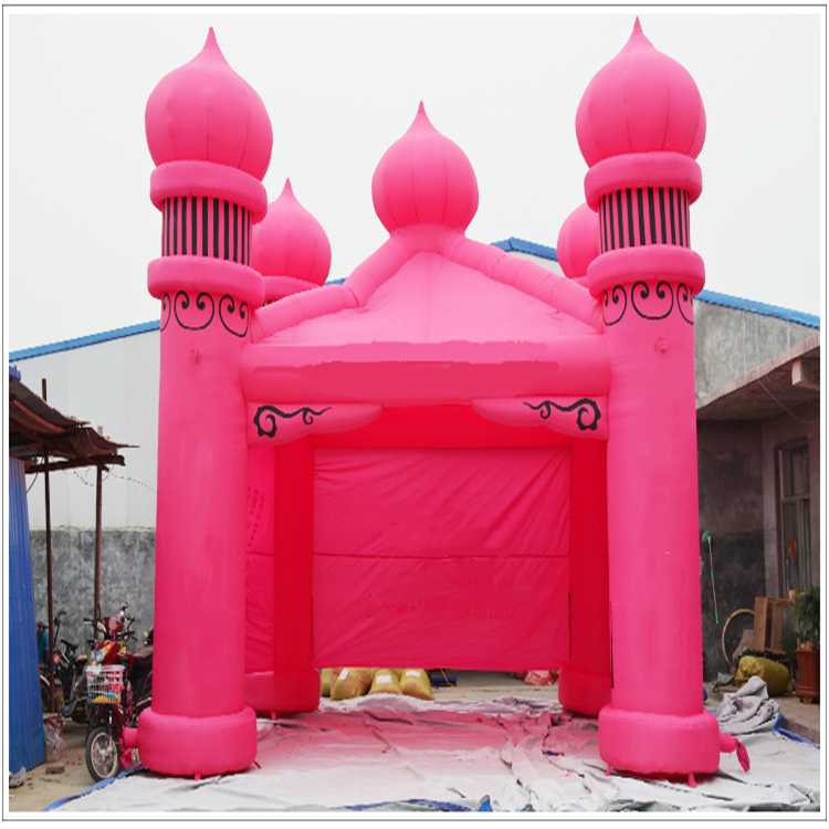 莲池粉色户外帐篷